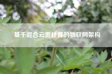 基于混合云雾计算的物联网架构